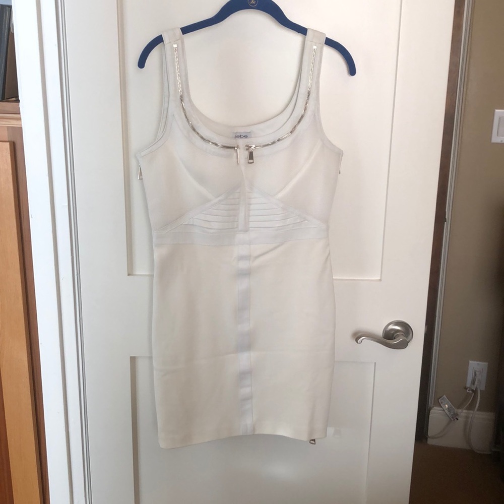 White Bebe Bodycon dress